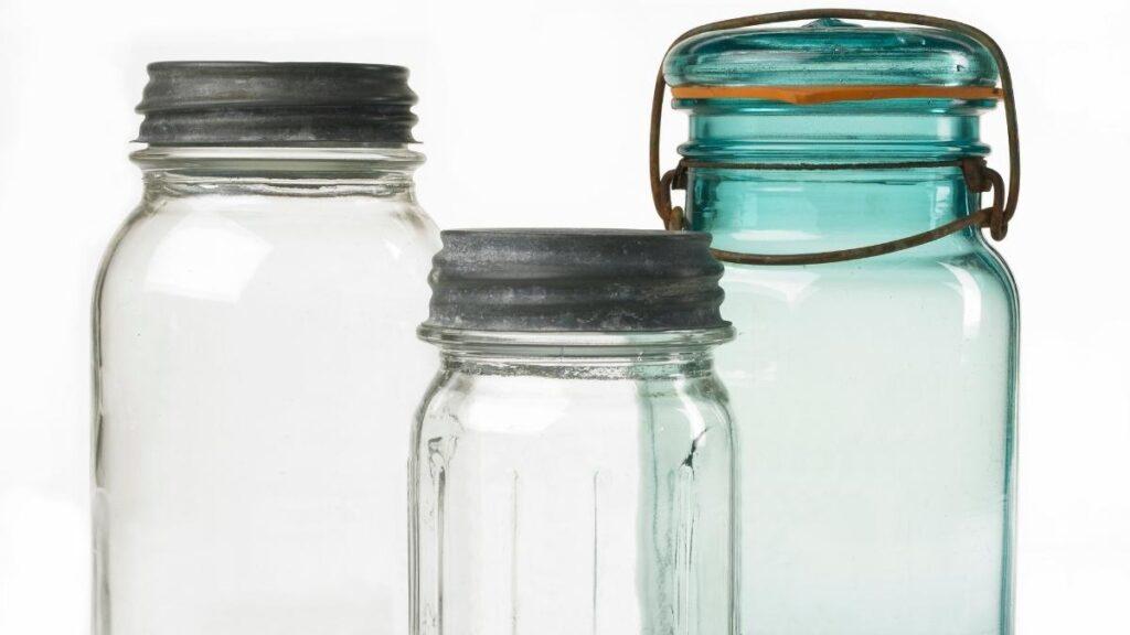 Variety of canning jars